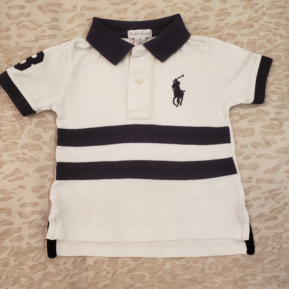 RALPH LAUREN Striped Polo 12M
